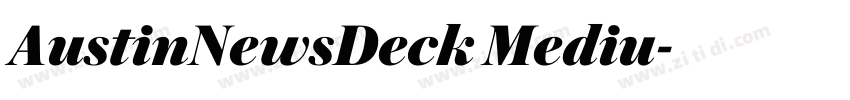 AustinNewsDeck Mediu字体转换